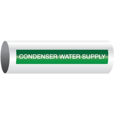 Condenser Water Supply - Opti-Code® Self-Adhesive Pipe Markers