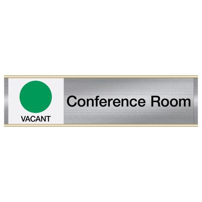 Conference Room-Vacant/Occupied - Engraved Facility Sliders