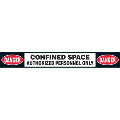 Anti-Slip Floor Labels - Danger Confined Space