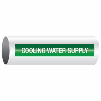 Cooling Water Supply - Opti-Code® Self-Adhesive Pipe Markers