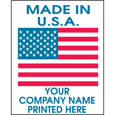 Custom Country of Origin Labels - Made in the U.S.A.