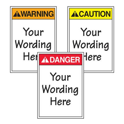 Custom ANSI Warning Labels