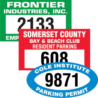 Custom Bumper-Mount Parking Permits