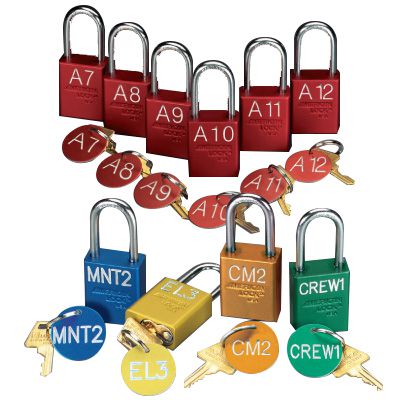 Custom Engraved Padlocks with Key-Tags