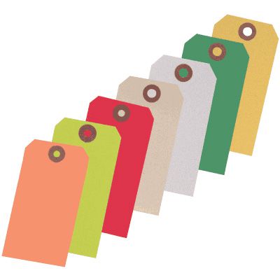 Custom Printed Heavy Duty Colored Paper Tags