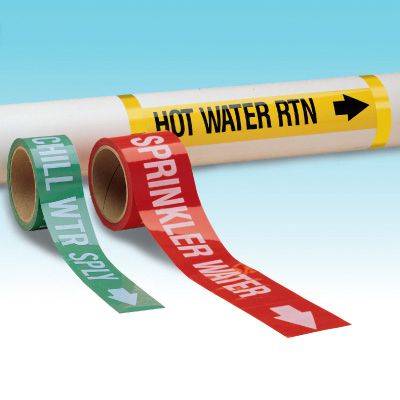 Custom Roll-Form Adhesive Pipe Markers