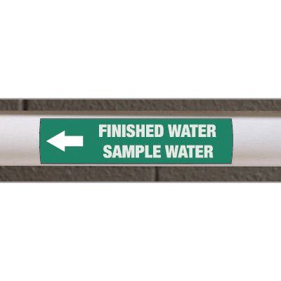 Custom Size Self-Adhesive Pipe Markers