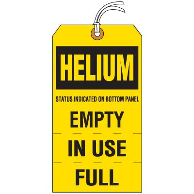 Helium Cylinder Status Tag