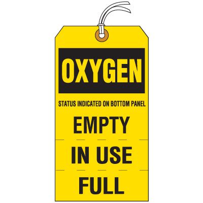Oxygen Cylinder Status Tag