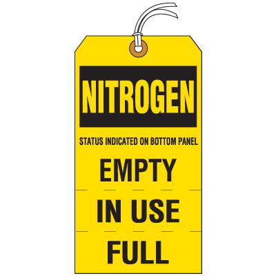 Nitrogen Cylinder Status Tag