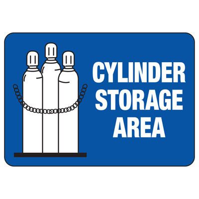 Cylinder Storage area Safety Sign