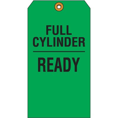 Cylinder Status Tags - Full Cylinder Ready