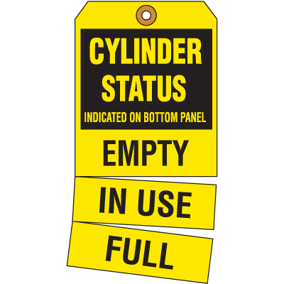 Gas Cylinder Tags - Cylinder Status