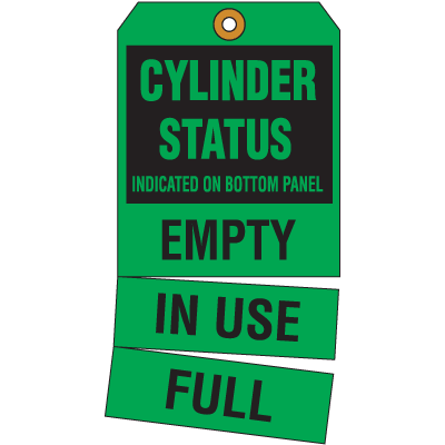 Cylinder Status Tags- Cylinder Status Indicated On Bottom Panel