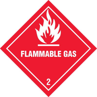 D.O.T. Labels - Flammable Gas