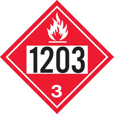 1203 Gasoline - DOT Placards