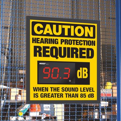 Decibel Meter Sign Kit - Hearing Protection Required