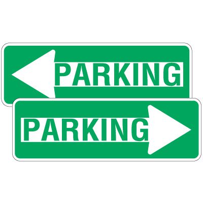 Directional Arrow Traffic Signs - Parking (with Arrow)