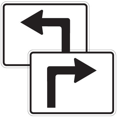 Directional Arrow Traffic Signs - Turn Arrows