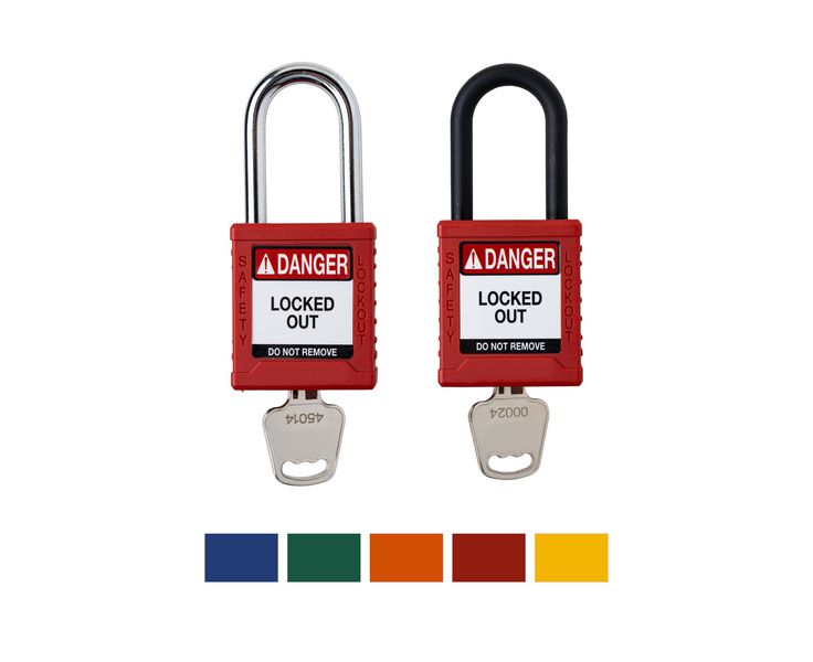 Nylon Safety Lockout Key-Retaining Padlocks