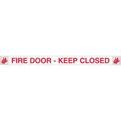Fire Door Keep Closed - Fire Door Edge Label