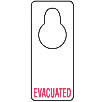 Door Knob Hangers- Evacuated