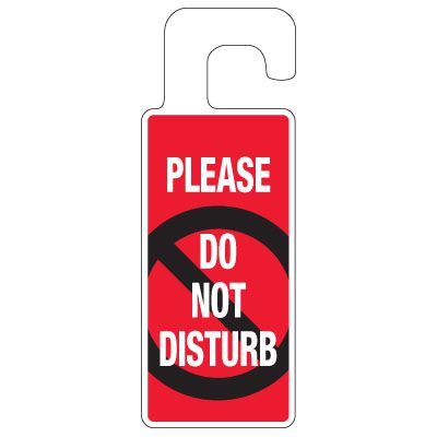 Door Knob Hangers - Please Do Not Disturb