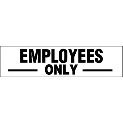 Employees Only Door Labels