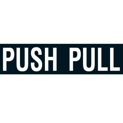 Push Pull Door Label