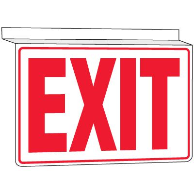 Drop Ceiling Exit Sign