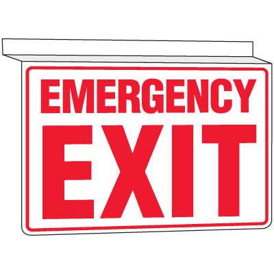 Drop Ceiling Emergency Exit Sign