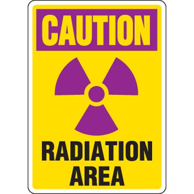 Eco-Friendly Signs - Caution Radiation Area