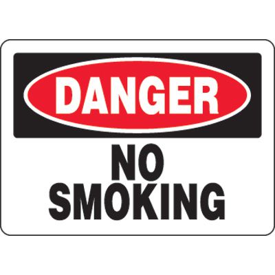 Eco-Friendly Signs - Danger No Smoking