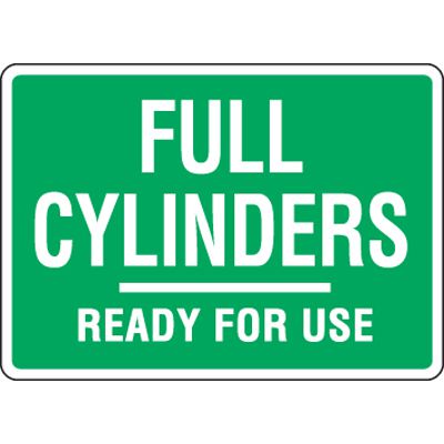 Eco-Friendly Signs - Full Cylinders Ready For Use