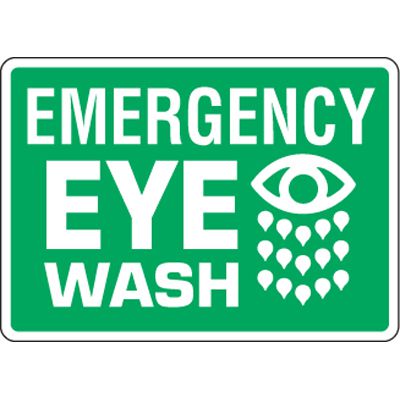 Eco-Friendly Signs - Emergency Eye Wash