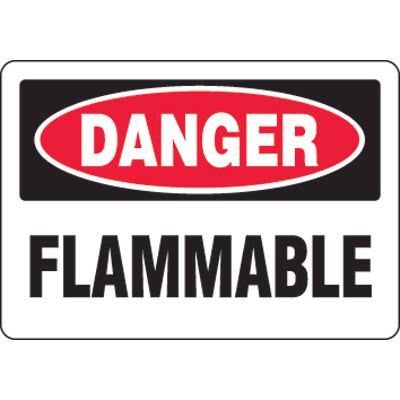 Eco-Friendly Signs - Danger Flammable