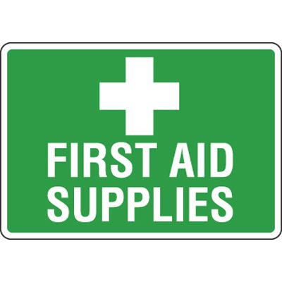 Eco-Friendly Signs - First Aid Supplies