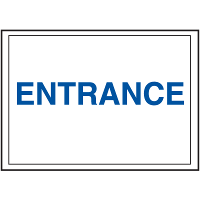 Economy Front Office Signs - Entrance