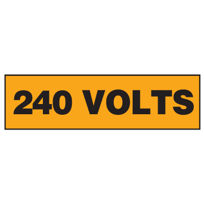 Electrical Marker Packs - 240 Volts