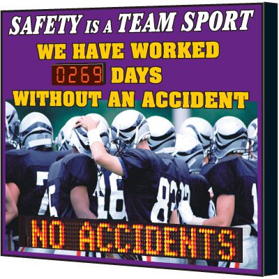 Safety Is A Team Sport Scoreboard