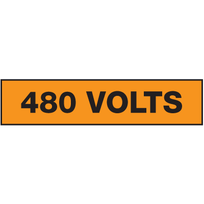 Electrical Marker Value Packs - 480 Volts