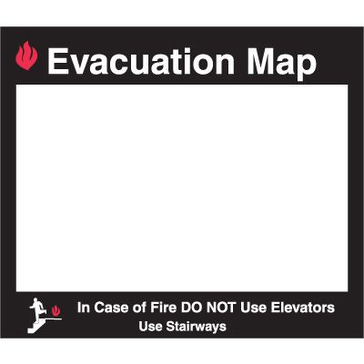 Emergency Evacuation Insert Frames- Evacuation Map