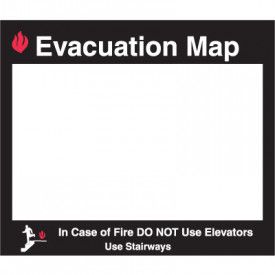 EVACUATION MAP INSERT FRAME-11.5X11