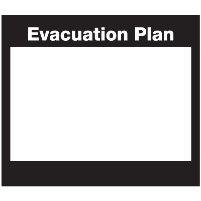 Emergency Evacuation Insert Frames- Evacuation Plan