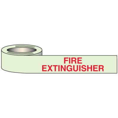 Glow In Dark Fire Extinguisher Tape