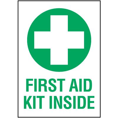 First Aid Kit Label - First Aid Kit Inside