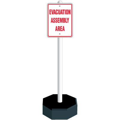 Evacuation Sign Stanchion