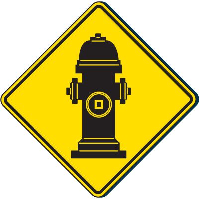 Outdoor Fire Hydrant Graphic Sign