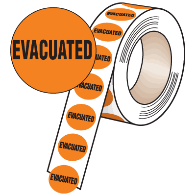 Removable Evacuation Label
