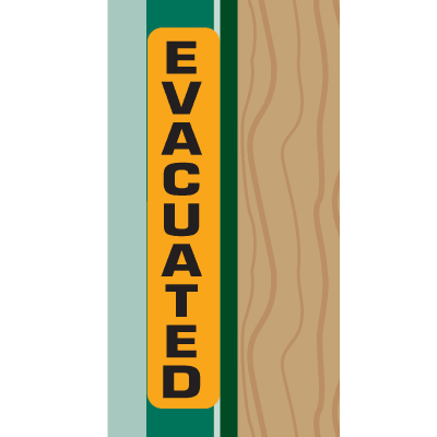 Evacuation Magnetic Door Sign